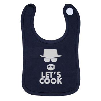 Let's cook, Σαλιάρα με Σκρατς 100% Organic Cotton Μπλε (0-18 months)