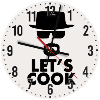 Let's cook, Ρολόι τοίχου ξύλινο (30cm)
