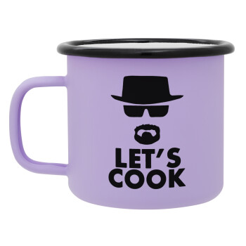 Let's cook, Κούπα Μεταλλική εμαγιέ ΜΑΤ Light Pastel Purple 360ml