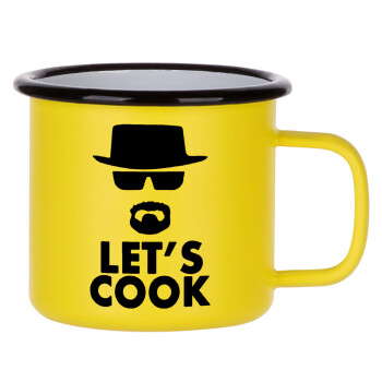 Let's cook, Κούπα Μεταλλική εμαγιέ ΜΑΤ Κίτρινη 360ml