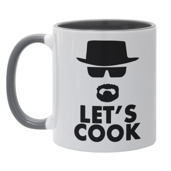 Let's cook, Mug colored grey, ceramic, 330ml