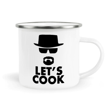 Let's cook, Κούπα Μεταλλική εμαγιέ λευκη 360ml