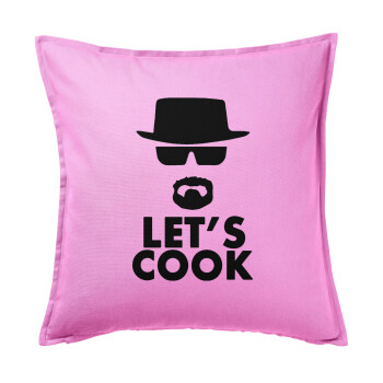 Let's cook, Sofa cushion Pink 50x50cm includes filling