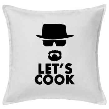 Let's cook, Sofa cushion White 50x50cm includes filling