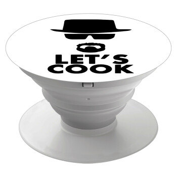 Let's cook, Phone Holders Stand  White Hand-held Mobile Phone Holder