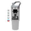 GREY color, 890ml (30oz) stainless Steel Tumbler with Handle