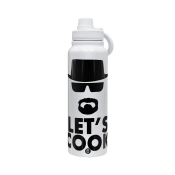 Let's cook, 1L Stainless Steel Thermal Bottle with Phone Holder & Double Wall Insulation