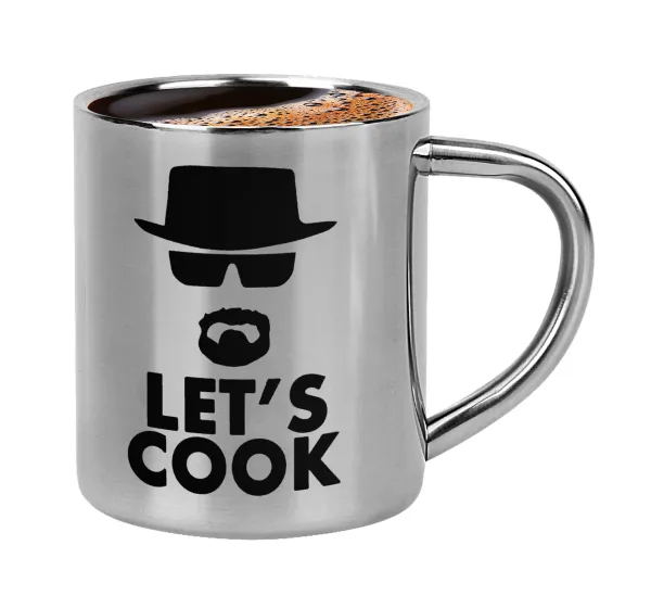 Let's cook — Double-wall metal cup for espresso (220ml)