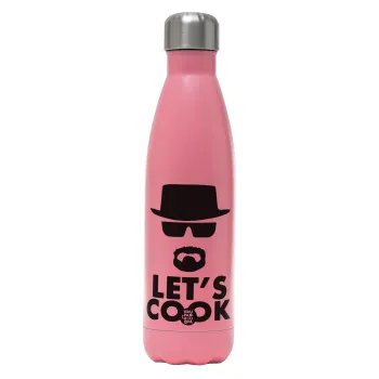Let's cook, Metal mug thermos Pink Mat (Stainless steel), double wall, 500ml