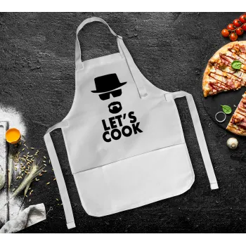 Let's cook, Ποδιά Σεφ Ολόσωμη Παιδική (με ρυθμιστικά και 2 τσέπες)