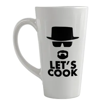 Let's cook, Κούπα κωνική Latte Μεγάλη, κεραμική, 450ml