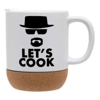 Let's cook, Ceramic coffee mug Cork (MAT), 330ml