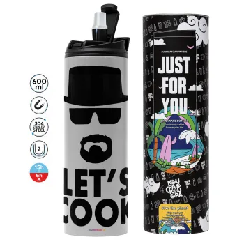 Let's cook, Tumbler stainless steel GREY 600ml