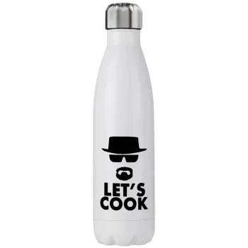 Let's cook, Μεταλλικό παγούρι θερμός (Stainless steel), διπλού τοιχώματος, 750ml