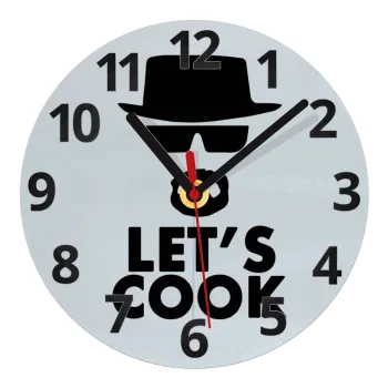 Let's cook, Ρολόι τοίχου γυάλινο (20cm)