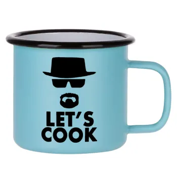 Let's cook, Κούπα Μεταλλική εμαγιέ ΜΑΤ σιέλ 360ml