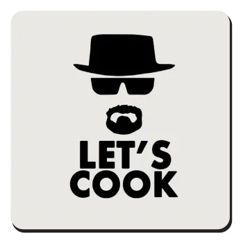 Let's cook, Τετράγωνο μαγνητάκι ξύλινο 9x9cm