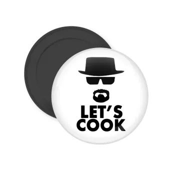 Let's cook, Μαγνητάκι ψυγείου στρογγυλό διάστασης 5cm