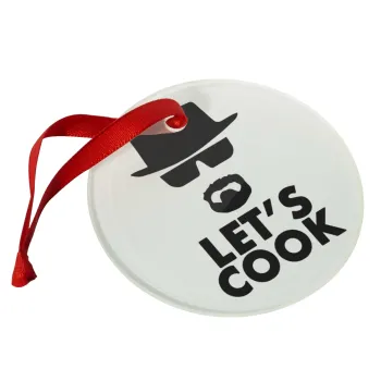 Let's cook, Christmas ornament glass 9cm
