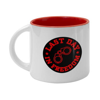 Last day in freedom, Κούπα κεραμική 400ml Λευκή/Κόκκινη