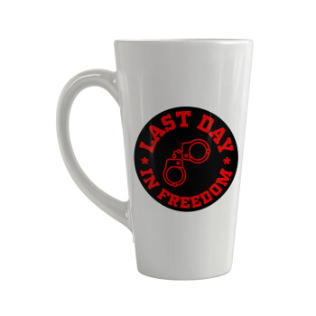 Last day in freedom, Κούπα κωνική Latte Μεγάλη, κεραμική, 450ml