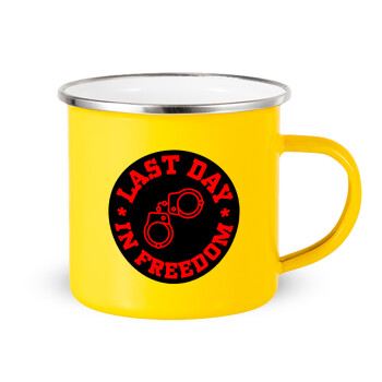 Last day in freedom, Yellow Enamel Metallic Cup 360ml