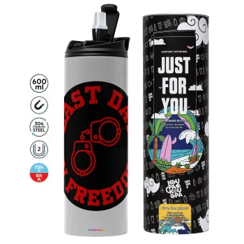 Last day in freedom, Tumbler stainless steel GREY 600ml