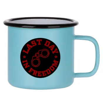 Last day in freedom, Κούπα Μεταλλική εμαγιέ ΜΑΤ σιέλ 360ml