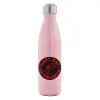 Μεταλλικό παγούρι θερμός Ροζ Ιριδίζον (Stainless steel), διπλού τοιχώματος, 500ml