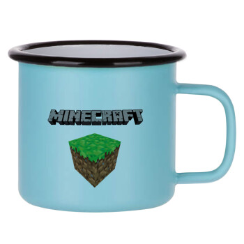 Minecraft dirt, Κούπα Μεταλλική εμαγιέ ΜΑΤ σιέλ 360ml