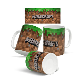 Minecraft dirt, Ceramic coffee mug, 330ml (1pcs)