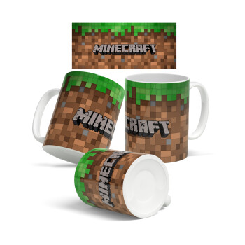 Minecraft dirt, Ceramic coffee mug, 330ml
