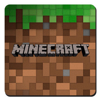 Minecraft dirt, Τετράγωνο μαγνητάκι ξύλινο 9x9cm