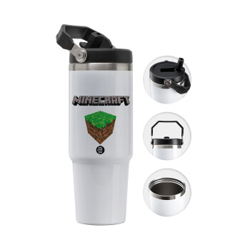 Minecraft dirt, 30oz stainless Steel Tumbler with Handle