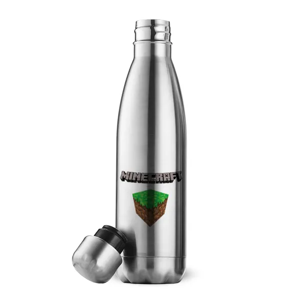 Minecraft dirt — Inox (Stainless steel) double-walled metal mug, 500ml