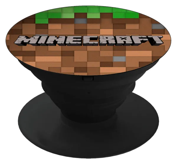 Minecraft dirt — Phone Holders Stand  Μαύρο Βάση Στήριξης Κινητού στο Χέρι
