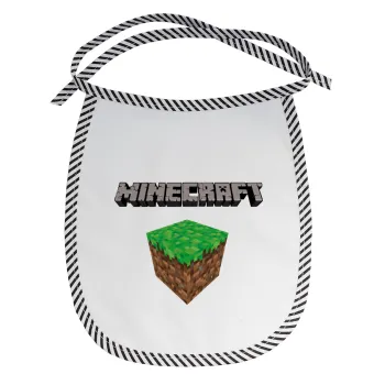 Minecraft dirt, Σαλιάρα μωρού αλέκιαστη με κορδόνι Μαύρη