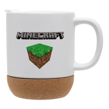 Minecraft dirt, Ceramic coffee mug Cork (MAT), 330ml