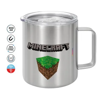 Minecraft dirt, Mug Stainless steel double wall 300ml