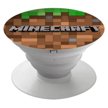 Minecraft dirt, Phone Holders Stand  Λευκό Βάση Στήριξης Κινητού στο Χέρι