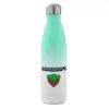Μεταλλικό παγούρι θερμός Πράσινο/Λευκό (Stainless steel), διπλού τοιχώματος, 500ml