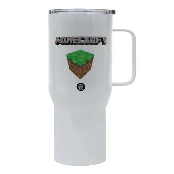 Minecraft dirt, Tumbler με καπάκι, διπλού τοιχώματος (θερμό) 750L