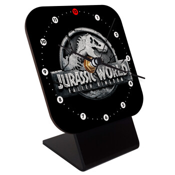 Jurassic world, Quartz Wooden table clock with hands (10cm)
