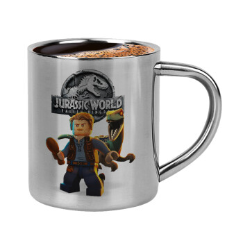 Jurassic world, Double-wall metal cup for espresso (220ml)