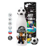Soccer Metal mug thermos, double wall, 550ml