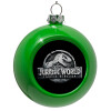 Green Christmas tree ornament bauble 8cm