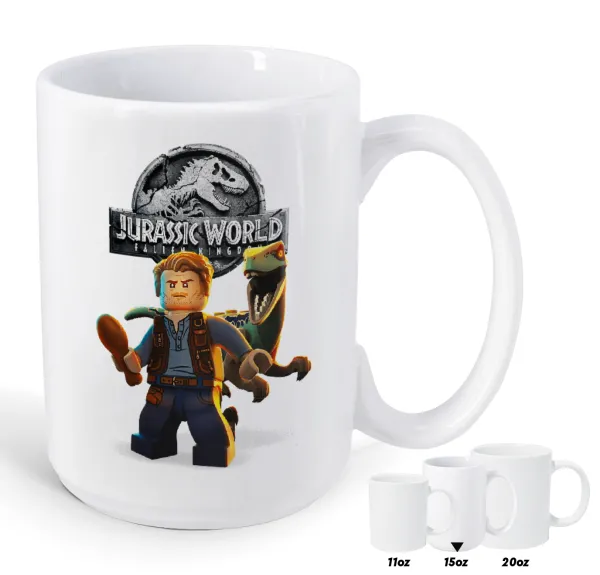 Jurassic world — Mega mug, ceramic, 450ml