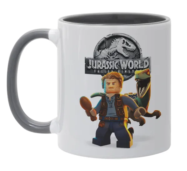 Jurassic world — Mug colored grey, ceramic, 330ml