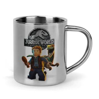 Jurassic world, Mug Stainless steel double wall 300ml