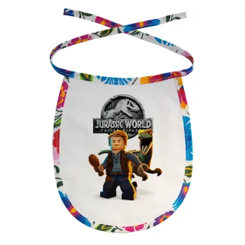 Jurassic world, Σαλιάρα μωρού αλέκιαστη με κορδόνι Χρωματιστή